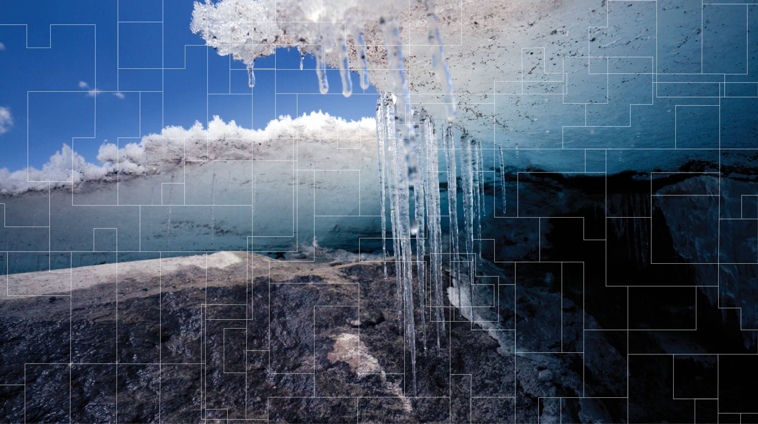 Photograph by Teresa Borasino. The illustration shows lithium mining concessions overlapping the Quelccaya region. Data sourced from Geocatmin: Geological, Mining, and Energy Information for Peru.